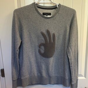 Rag & Bone Heather Gray Knit Top Size Large